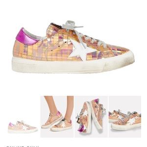 Never worn NEW Golden Goose May mirror rose gold